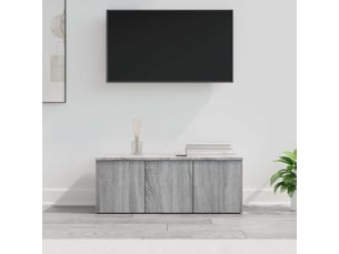 Meuble tv coloris gris 80 cm <strong></strong>  <strong></strong>