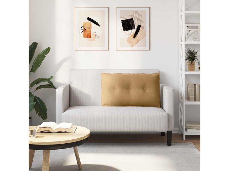 Coussin de dos, coussin de dossier marron 80 x 50 cm tissu en velours côtelé cf54815 - Conforama D