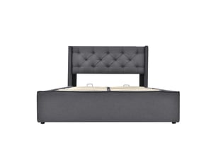 Lit simple 140x200 cm    coloris gris