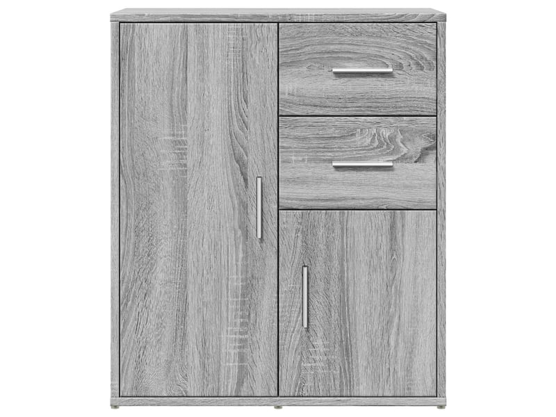  Buffets 2 pcs - bahut - meuble de rangement sonoma gris 60x31x70 cm bois d'ingénierie  - Conforama E