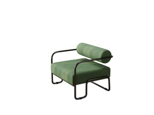 Fauteuil fixe <strong></strong> Velours côtelé gris