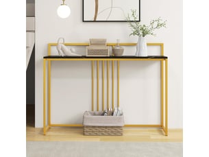 Console 0 tiroir(s)  coloris noir <strong>GIANTEX</strong> <strong></strong>