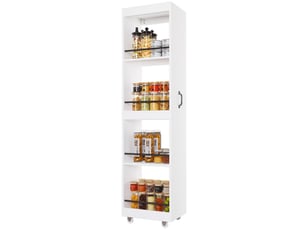 Bibliotheque coloris blanc 4 étagère(s) <strong>MODENUIT </strong> <strong></strong> - 40 cm x 160.5 cm