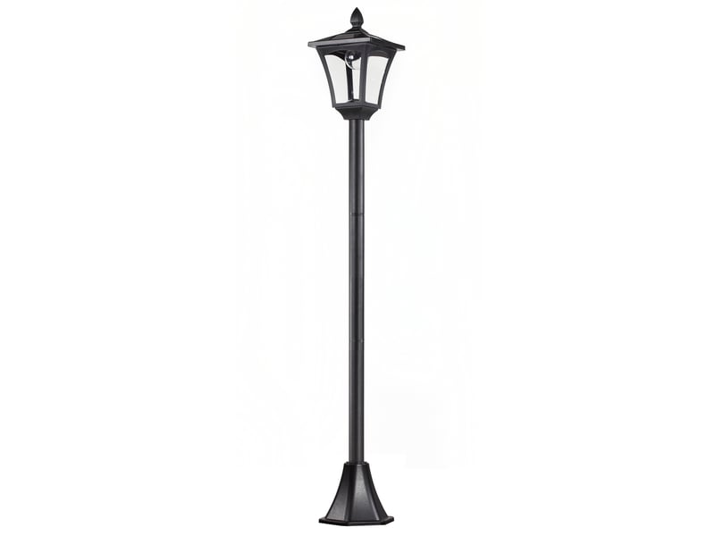  Lanterne solaire de jardin 18x18x160 cm led intégrée métal noir  - Conforama A