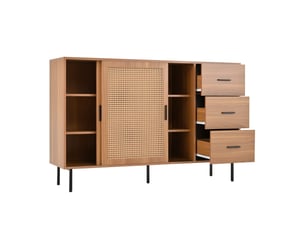 Buffet 2 porte(s)  3 tiroir(s) UVRION   - 140 cm coloris naturel 