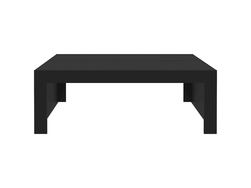  Table basse - table de salon - table à thé noir 100x100x35 cm bois d'ingénierie  - Conforama E