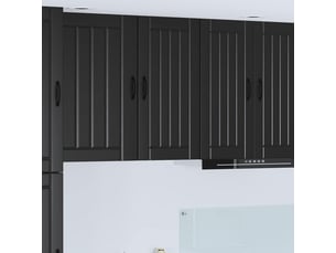 Meuble mural de cuisine, armoire de cuisine noir 40x31x80cm bois d'ingénierie shl6189