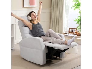Fauteuil relax manuel  <strong>PANGIVO</strong> Tissu gris