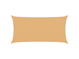 Vidaxl voile d'ombre sable 2 x 6 m hdpe
