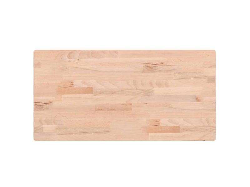  Comptoir de salle de bain, plan de travail 80x40x2,5 cm bois massif de hêtre cf65768  - Conforama A