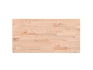 Comptoir de salle de bain, plan de travail 80x40x2,5 cm bois massif de hêtre cf65768