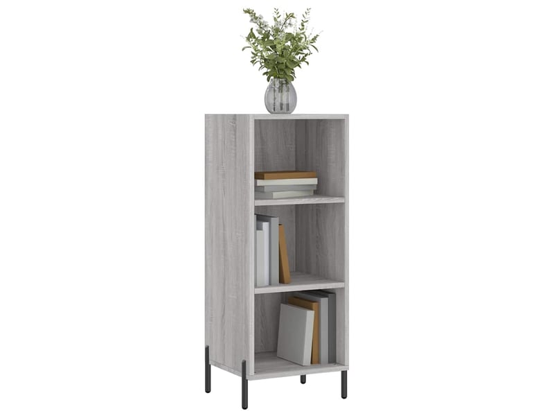  Buffet - bahut - meuble de rangement sonoma gris 34,5x32,5x90 cm bois d'ingénierie  - Conforama C