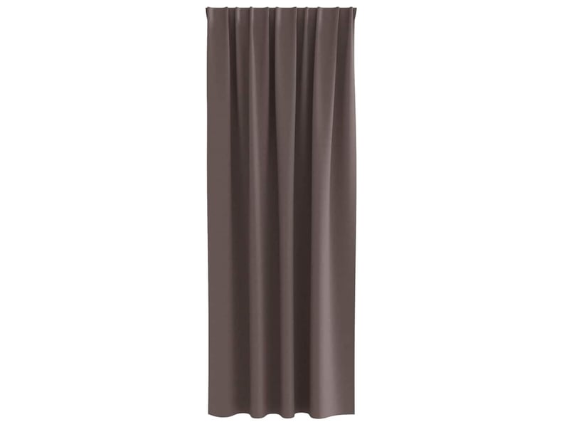  Lot de 2 rideaux occultants, rideaux black-out avec anneaux marron foncé 225 x 140 cm cf44702  - Conforama D
