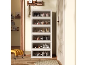 Meuble à chaussures 10 paire(s)  <strong></strong>  <strong></strong> coloris blanc