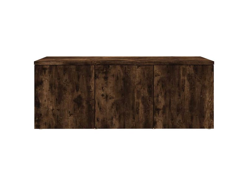  Meuble tv - banc tv - meuble de rangement chêne fumé 80x34x30 cm bois d'ingénierie  - Conforama D