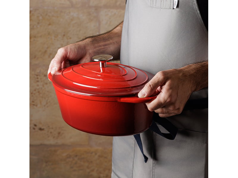  Lacor - cocotte ovale 33cm rouge  71733 - 71733 - Conforama B