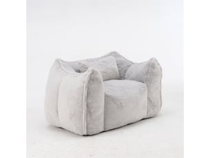 Fauteuil fixe <strong></strong> Tissu / Simili gris