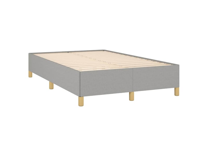  Lit double- lit adulte -  cadre de lit sans matelas gris clair 120x200 cm tissu  - Conforama C