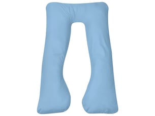 Coussin de grossesse, oreiller 90 x 145 cm bleu clair cf55255