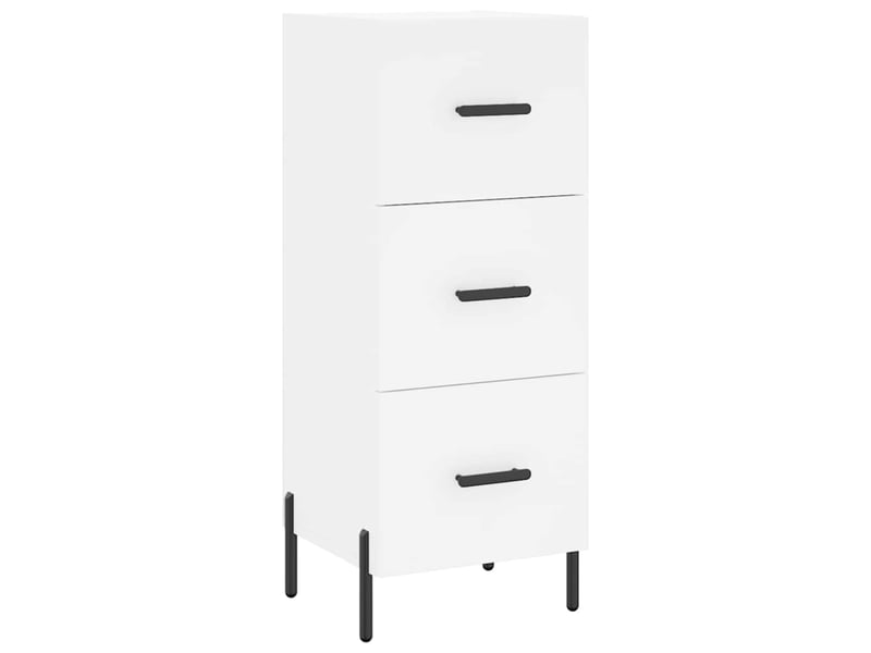  Buffet - bahut - meuble de rangement blanc 34,5x34x90 cm bois d'ingénierie  - Conforama A