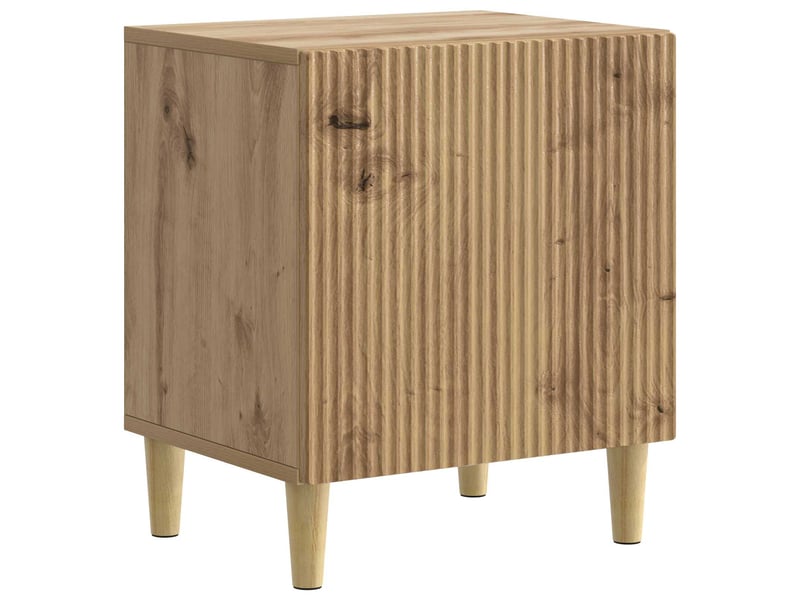  Table de chevet - cabinet de chevet - table de nuit chêne artisanal 43 x 34,5 x 50 cm  - Conforama A