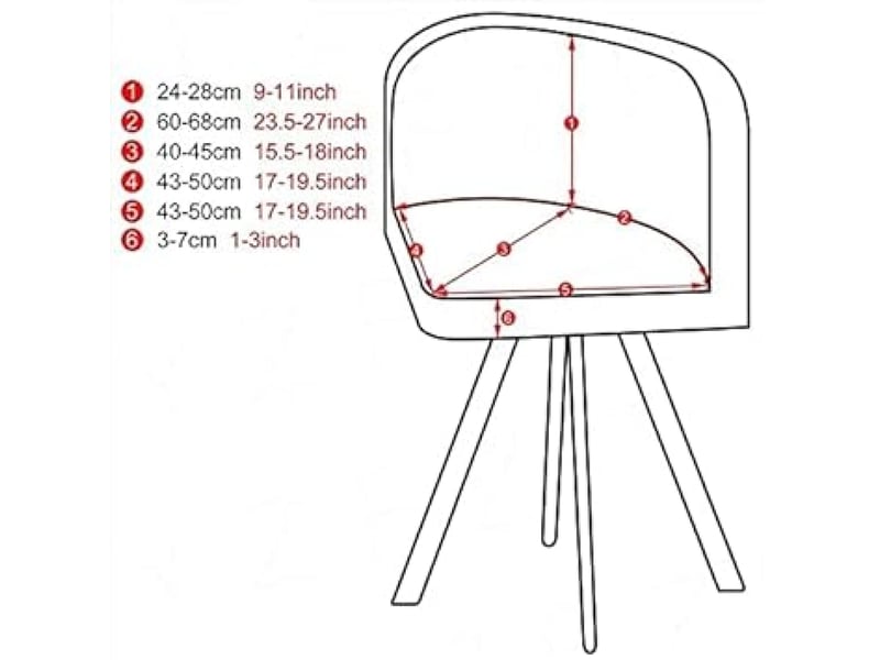  Housses de chaises en velours de style nordique, housse de fauteuil de bureau blanche, housse de chaise de salle à manger à dossier élastique, conven XLH-ZLS-009283ZLS - Conforama C