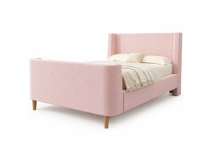 Lit simple 90x200 cm <strong>STILVORA</strong> <strong></strong> coloris rose