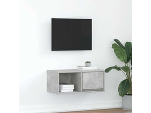 Meuble tv coloris gris 60 cm <strong></strong>  <strong></strong>