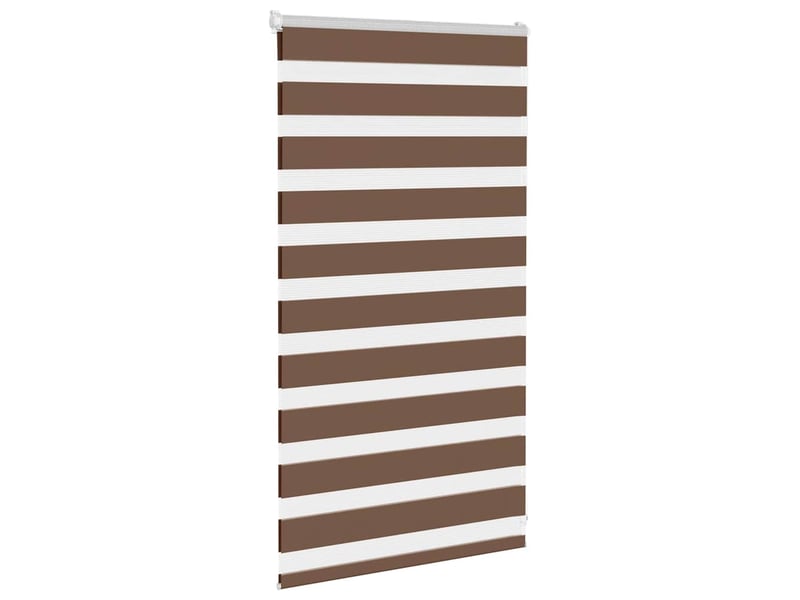  Store zèbre, store de fenêtre marron 80x100 cm largeur du tissu 75,9 cm polyester cf48731  - Conforama C
