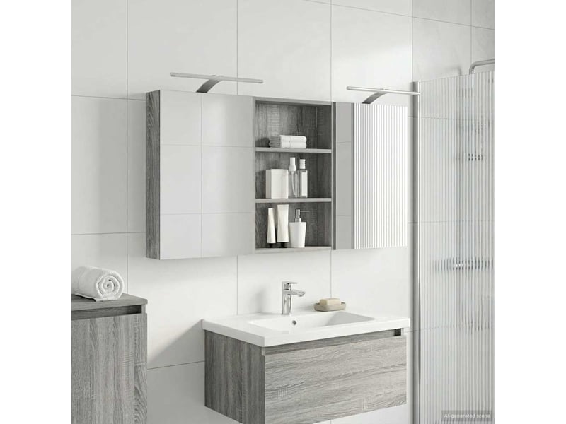 Ensemble de meubles de salle de bain 3 pcs 120x10.5x60.5 cm shl3893 - Conforama B