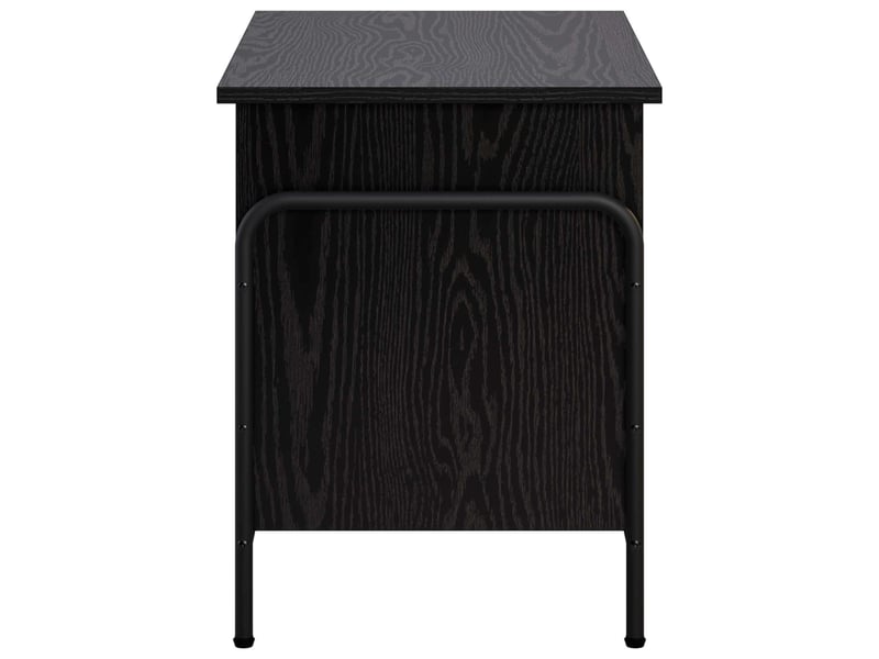 Boîte de rangement, coffre de rangement chêne noir 80x40x49,5 cm shl67975  - Conforama D