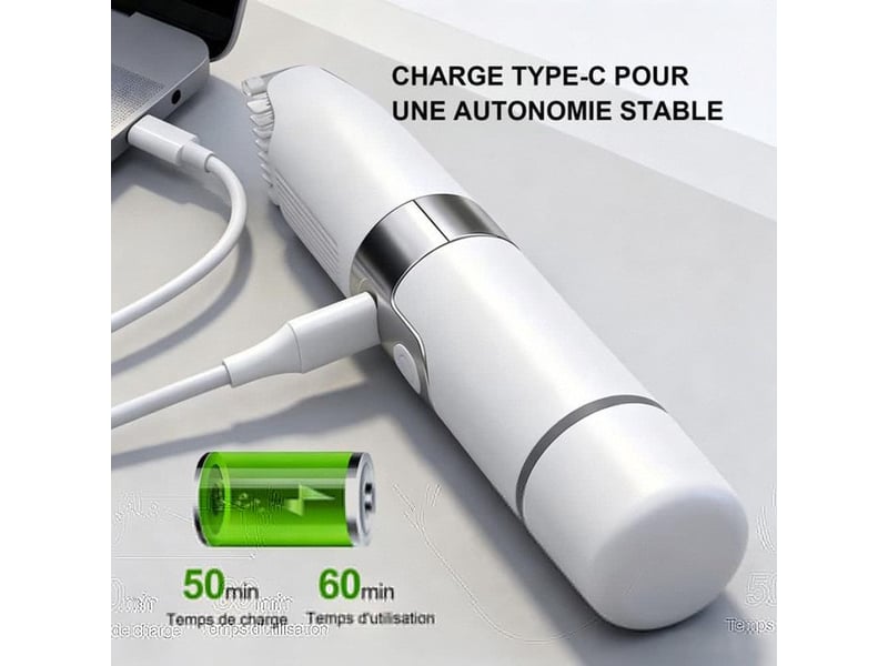 Tondeuse electrique femme 6 en 1 double tete led lames ceramiques charge usb-c 413446_AADDK44159_6_DROPFR - Conforama E