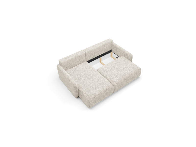 Canapé d'angle convertible livello l gris clair - Conforama E
