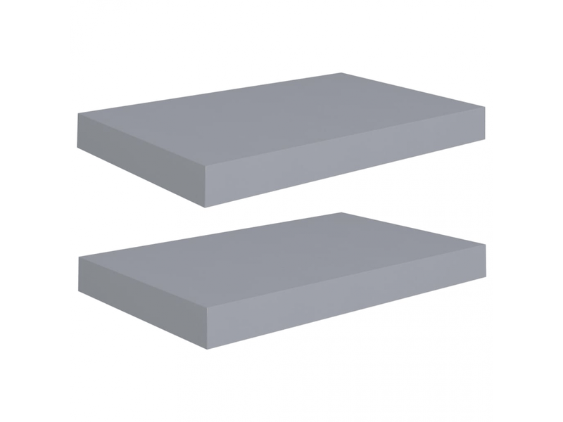  Étagères murales flottantes 2 pcs mdf gris 40x23x3,8 cm- comfortxl  - Conforama A