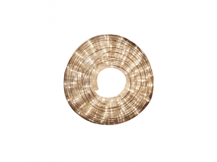 Tube lumineux flexible led fabrilamp navidad 10 m, 18 w, 300 led, lumière blanc chaud 3000 k, transparent