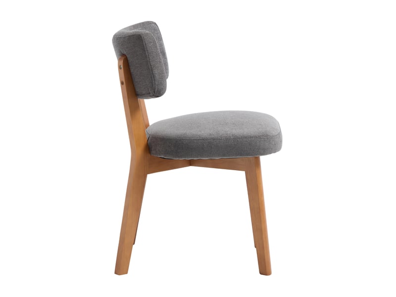  Chaise de salle à manger, dossier ergonomique, bois gris  - Conforama A