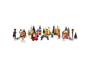 Décor de table de noël 24 pcs résine, plastique multicolore
