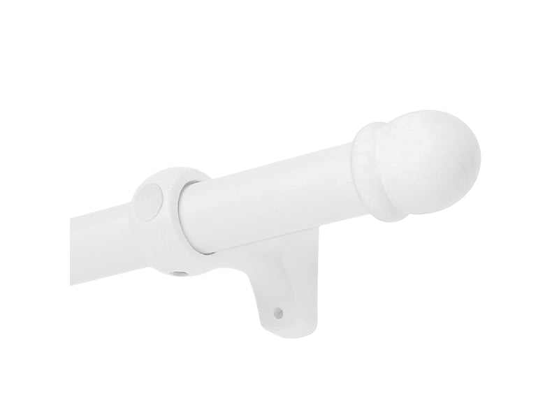  Kit tringle à rideaux en bois avec embouts ronds d28 mm 150 cm  - Conforama B