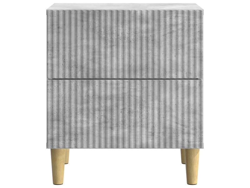 Table de chevet 2 pièces gris béton 43 x 34,5 x 48 cm - Conforama E