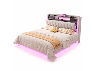Lit 2 places 140x200 cm Fay Lum coloris beige