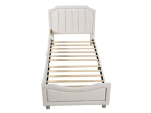 Lit cabane 90x200 cm SOGEU   coloris beige