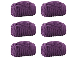 Couverture jetée de canapé 6 pcs pourpre 240x220 cm 8.76 kg polaire