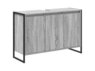 Cabinet de salle de bain, meuble de rangement gris sonoma 90x30x60 cm