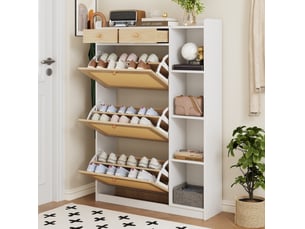 Meuble à chaussures 8 paire(s)  <strong>HAUSS SPOLE</strong>  <strong></strong> coloris bicolore
