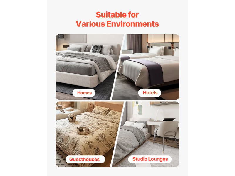  Vevor sommier tapissier cadre de lit 2010x1510x102mm revêtement en tissu lavable  - Conforama E