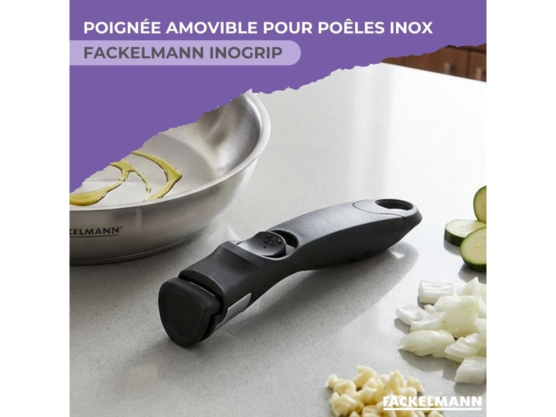 Manche amovible pour poêles fackelmann inogrip 66073 - Conforama B