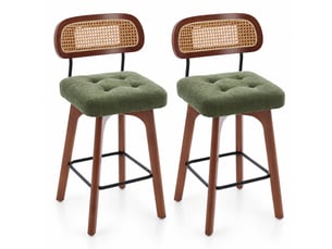 tabouret de bar <strong></strong> Fay Lum - vert hauteur d'assise 67.5 cm vendu Par paire