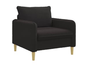 Fauteuil relax manuel VIDAXL Tissu noir
