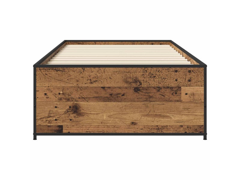  Lit simple- lit adulte -  cadre de lit bois ancien 80 x 200 cm bois d'ingénierie  - Conforama C