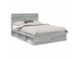 Lit 2 places 150x200 cm coloris gris